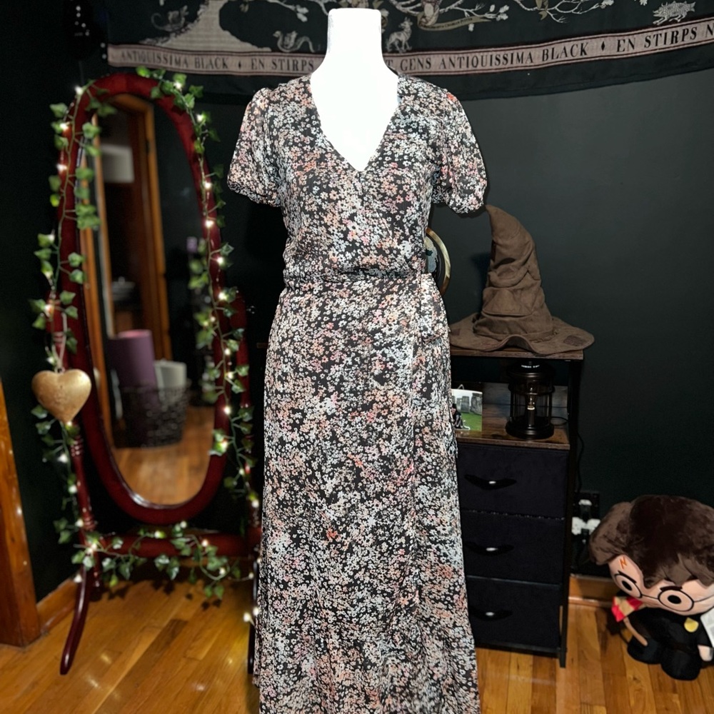 Petal & Pup Koko Mason Floral Wrap Dress